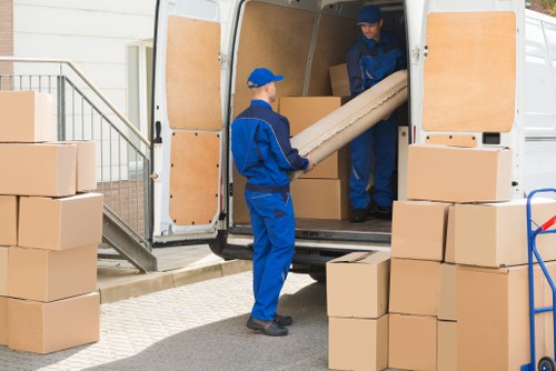 Man with a van arriving in Knightsbridge for a local move
