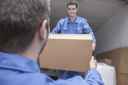 Commercial moving team planning a relocation in Knightsbridge