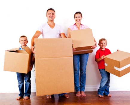 Removal team planning a move near Knightsbridge with boxed household items
