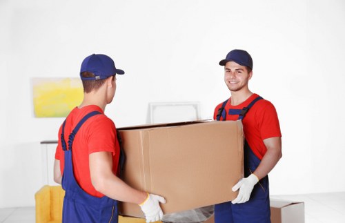 Moving crew loading furniture for a Knightsbridge home or office