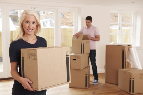 Removal team managing a home move in Knightsbridge
