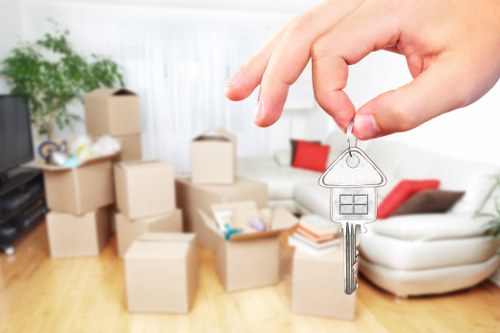 IT equipment and office furniture prepared for a Knightsbridge workplace move