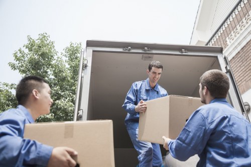 Packing and handling office equipment for a Knightsbridge relocation