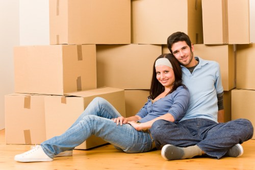 Local removals team handling a Knightsbridge apartment relocation