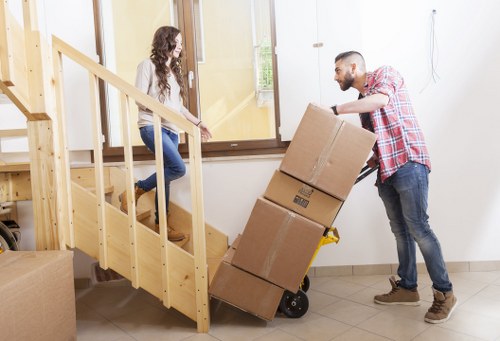 Business move logistics around Knightsbridge streets and loading access