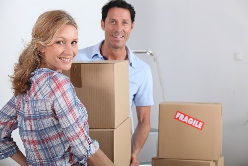Local team handling fragile items in a Knightsbridge property